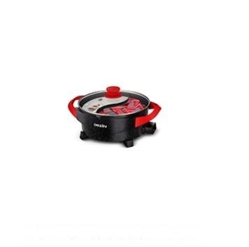 China Car Electric Hot Pot with Divider, 5L Double Flavor Non-Stick Hot Pot with Multi Power Control, Electric Cooker with Tem for sale