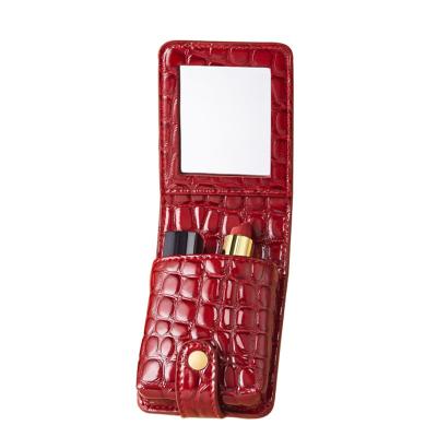 China Durable Lipstick Clutch Bag Portable Small Lipstick Bag Lipstick Bag With Mirror for sale