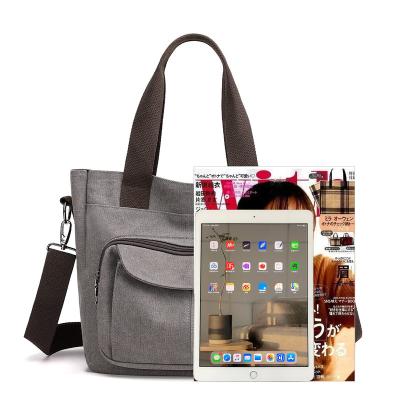 China Other Wholesale Women's Tote Canvas Bag New High Quality Luxury Women Shoulder To Bag Large Capacity Canvas Handbag for sale