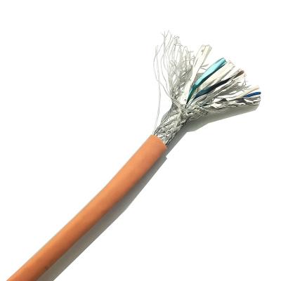 China Cat7 Lan Cable Orange PVC LSZH Jacket Good Price Cat7 Cat7a Network Cable Cat7 Lan Cable for sale