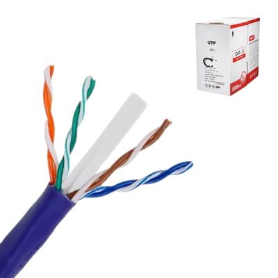 China Telecommunication utp cat6 cable 305M 1000FT ftp cat6 network patch lan cable jelly filled sftp for sale