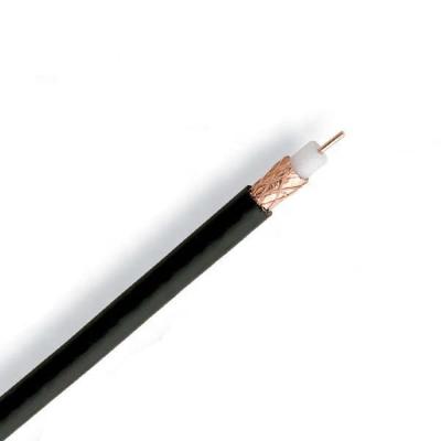 China RG59 CCTV Coaxial Cable 1.02mm CCS Cu Conductor With Al Foil RG Braiding Coaxial Cable for sale