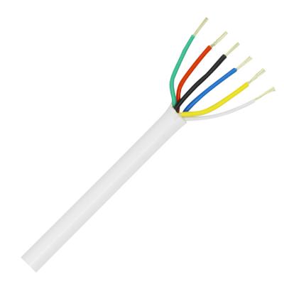 China Telecom Communication 24AWG 6 Core Copper 7/0.2mm Security Alarm Cable for sale