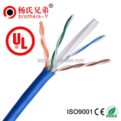 China 305m premium base station UTP CCA/BU/CCU colored cat6 network wired network cable for sale