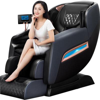 China 2022 New Design Full Body 8D Airbag Foot Roller Music Massager Luxury Multifunctional Shiatsu 4D Weightlessness Heat Massage Chair for sale