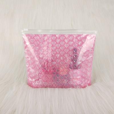 China 2021 year newest and hot design custom color PVC cosmetic pouch impact resistance, clear PVC ziplock bubble bag for sale