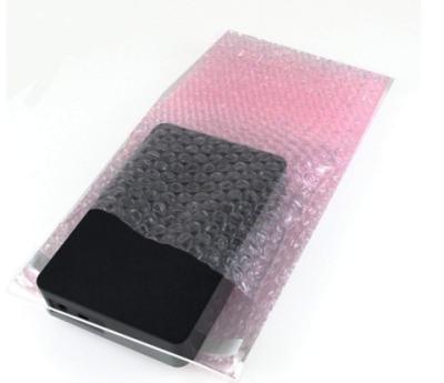 China Shock Resistance Anti-Static Self Sealing Pink Envelope Bubble Pouch Bags For Shipping for sale