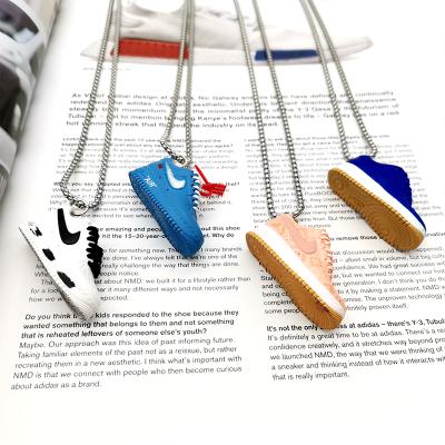 China Other Cute Common AJ Shoe Pattern Necklace 3D Small Sneakers Ouch Trend Bracelet Sneakers Car Rearview Mirror Bag Pendant Ouch for sale