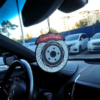 China Car Aromatherapy Brake Disc Absorbent Cotton Car Perfume Rearview Mirror Animation Modified Piece Car Pendant Perfume Scented Paper Fragrance for sale