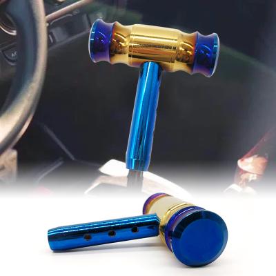 China Factory Outlet Metal Aircraft Joystick T Type Blue Plated Gear Hoe Gear Aluminum Alloy Manual Head Rod Head for sale