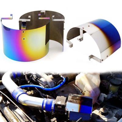 China Universal JDM Air Intake Heat Shield Car Modified Engine Air Filter Cover Air Filter Dust Partition for sale