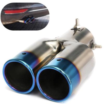 China Store direct quality car engine exhaust upgrade factory supply 4S universal car muffler 704c stainless steel exhaust pipe tail throat for sale