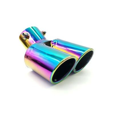 China Car Engine Exhaust Upgrade Suitable New Fox Sail 704c Cruze Muffler Elbow Multi-Color Oblique Tail Throat Muffler Dual-Bend for sale