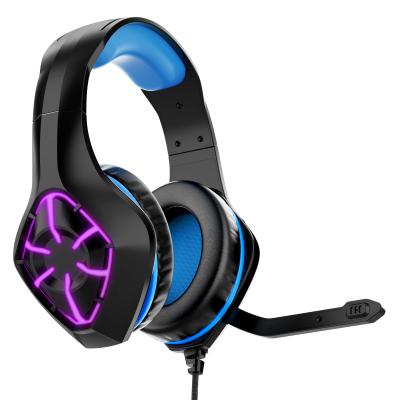 China In-Ear Factory OEM / Custom Light & Sound Odm LED Sound Logo Gaming Headset With Surround Canceling Microphone for sale