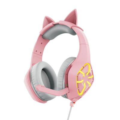 China In-Ear Pink Color Gaming Laptop RGB Audifonos Gamers Headset PS4 Gamer Earphones PC With LED Mic For PS5 for sale