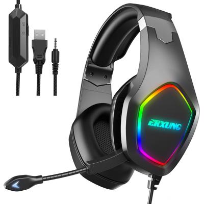 China Best Pro Sound Perfect Earphone J20 Edge Gamer Headphones USB Headband Gaming Audifonos Noise Cancel Gaming Headset With MIC for sale