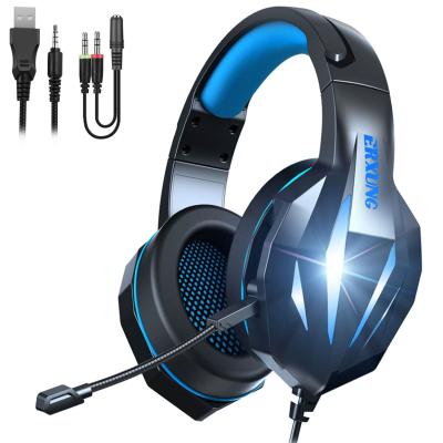 China Perfect Sound Promotional Computer Earphone With Microphone Cheap Gaming Headset Wired Earphone for sale