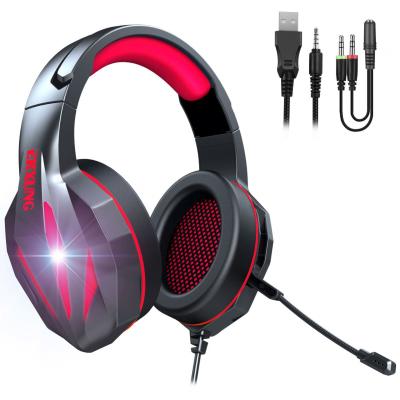 China Headphones Gamer Stereo RGB 7.1 Perfect Sound Edge - Pro Noise Gaming Wired Headset With Mic For PC/Play-Station 4/Gaming One/PS5 for sale