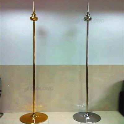 China Health Care Institute New Design Titanium Gold Indoor Reception Flag Pole And Stand for sale