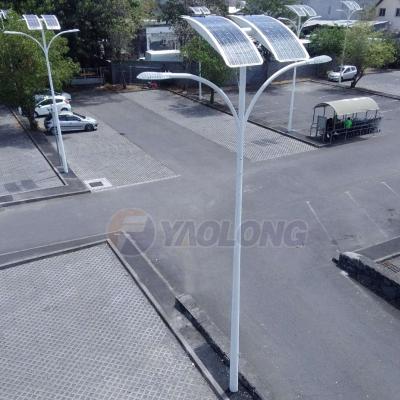 China Stainless Steel Aluminum Iron 8m Street Design Yaolong Square/Garden Solar Led Street Light 10m/Street Pole/Solar Street Light With Pole for sale