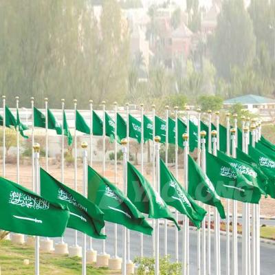 China Health Care Institute China Cone Tapered 8 Meter 10 Meter 12 Meter Aluminum Stainless Steel Outdoor / Supplied Flag Poles For Saudi Arabia for sale