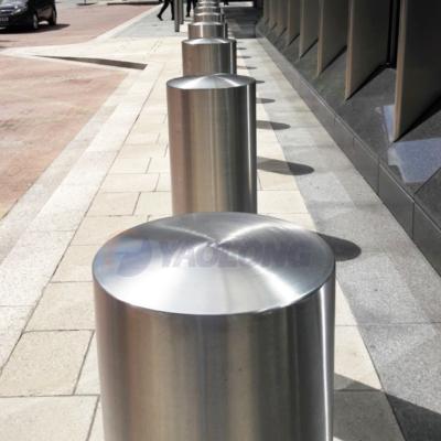 China Hot Selling 1 Meter Stainless Steel 304 304L 316 316L Yaolong 304 304L 316 316L Diameter 5mm Thickness 300mm Road Car Bollard Parking Post for sale