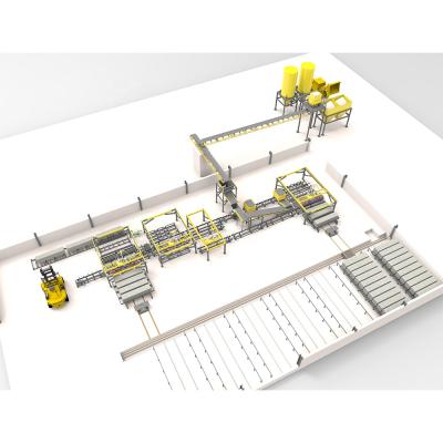 China Fully Automatic 140kw Lightweight Prefab Homes Wall Panel Production Line for sale