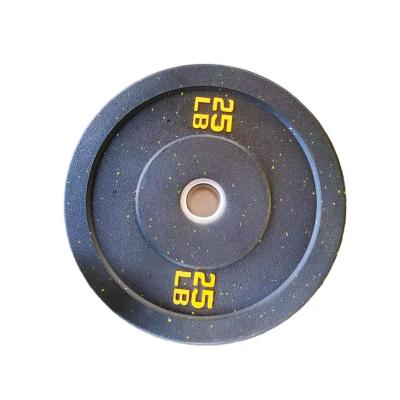 China Universal Barbell Disc 15lb Weight Lifting Piece High Standard Training Particles Wf Elasticity Bumper Plate for sale