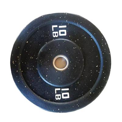 China Universal High Quality Custom Black Fitness Equipment Hi Temp Bumper Plate With Crumb for sale