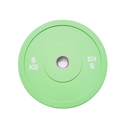 China New Design Universal Fitness Powerlifting Weightlifting Disc Diameter 450mm Macaron Training Bumper Plates for sale