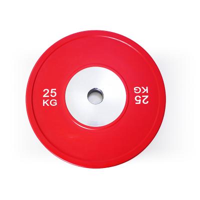 China Universal Weightlifting High Quality Custom Gym Competition Logo Equipment Diameter 450mm Weight Bumper Plates for sale