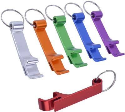 China Mini Practical Beer Bottle Openers Premium Metal Small Lead Chain Bottle Opener Colorful Viable for sale