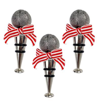 China Customized Viable Wholesale Most Popular Metal Red Wine Corks Metal Wine Stopper for sale