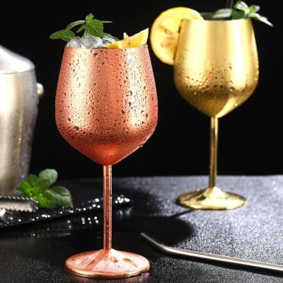 China Party Champagne Cups Colored Cocktail Glass Champagne Flutes Plating Cup Goblet Wine Goblet Plated Wine Glasses for sale