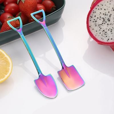 China Korean New Arrival Kingtop Stainless Steel Spoon Flatware Dinnerware Dessert Scoop Ice Cream Scoop Fruit Spoon for sale