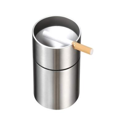 China Good Eco-friendly Easy Clean Detachable Stainless Steel Car Ashtray for sale