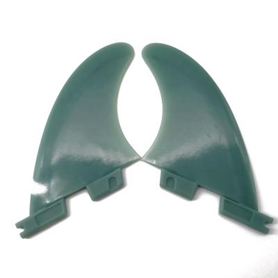 China Water Sports Area Surfboard Longboard Fins Side Bite Plastic Fin Surfing Plastic Double Tab Twin Fin for sale