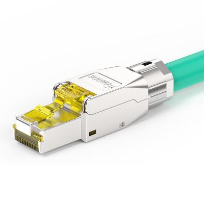 China Network cabling system rj45 8p8c shield STP Toolless RJ45 connector toolless protected cat6 modular jack for sale