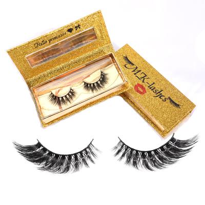 China Private Label Natural Soft Silk 3d Mink Lashes Customized Boxes Available Thick Eyelash Wholesale 18mm Eyelash Vendor for sale