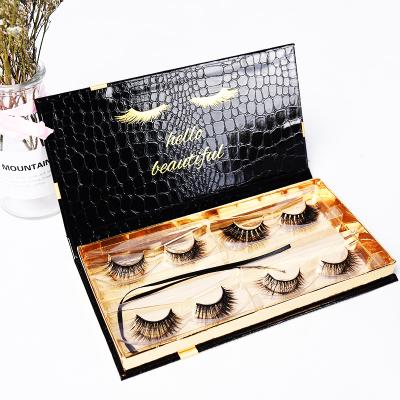 China Wholesale 5D Mink 3D False Eyelashes Natural Soft Magnetic Wick Empty Box False Eyelashes Lashes for sale