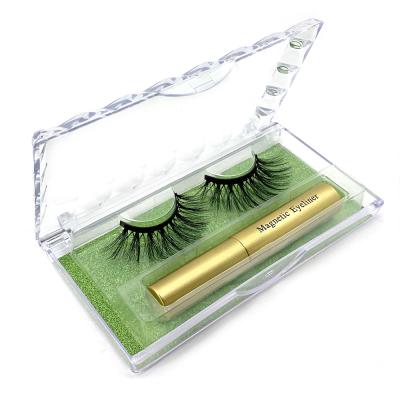 China OEM/ODM Quenlashes 3d Eyelashes 3d Lashes Natural Soft Mink Magnetic Eyelashes With Magnetic Eyeliner Kit for sale