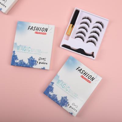 China OEM/ODM Newest Natural Soft Styles Magnetic Eyeliner And Magnetic Lashes 3d Wholesale Magnetic Eyelashes Lashes Custom Private Label for sale