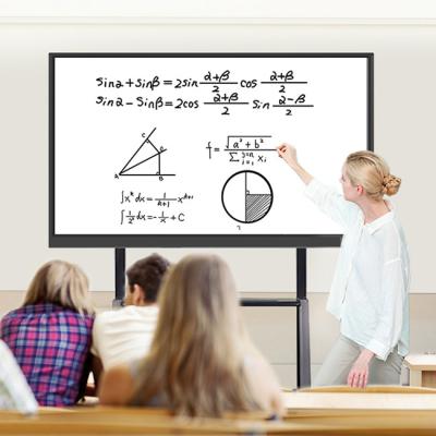 China office and school etc. 55 Inch Interactive Digital Whiteboard School With Movable Stand for sale