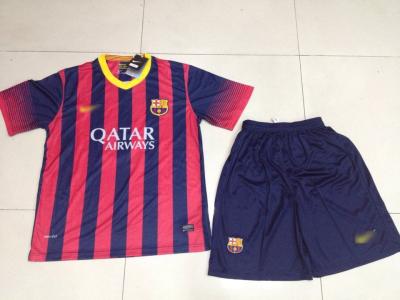 China sell 2014 Barcelona soccers player new design Home & Away jerseys football trainning wears for sale