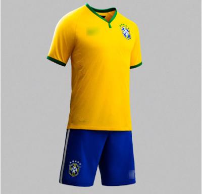 China 2014 FIFA newest Brazil Nation football team Home jerseys  SOCCER event fans sport shirts for sale