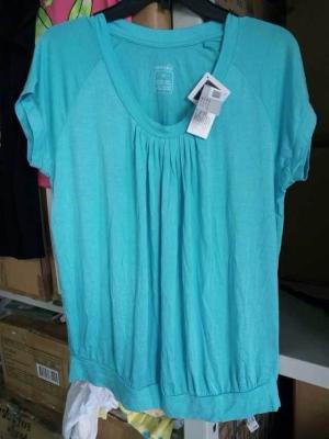 China De las camisetas largas del color sólido del verano de la señora de la ropa del tamaño extra grande de las mujeres de ESMAMA exceso almacenan porciones en venta