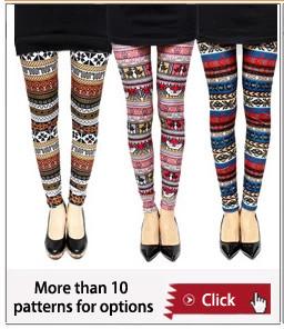 China where can i buy cheap&popular folk totem patterns printing slim fitting leggings in Russia for sale