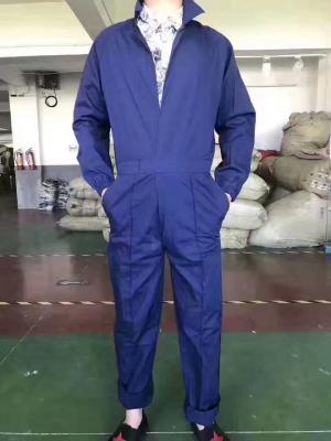 China men's full sleeve jumpsuit work wear short sleeve working clothes boilersuit S to XXXL blue color Stock commodities for sale