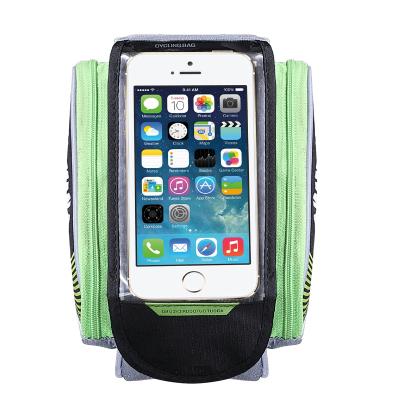 China Waterproof Bicycle Front Tube Bag Cellphone Bicycle Bag Waterproof Bike for sale