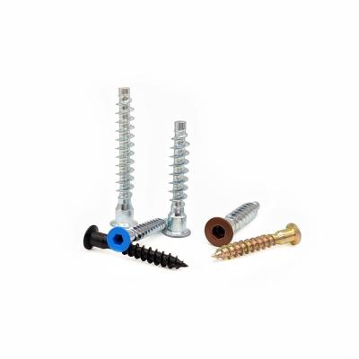 China Countersunk Wooden Cabinet Screws Self-Tapping  2.9mm M6*50 M7*28 Flat Head Hexagonal Self-Tapping Screws for sale